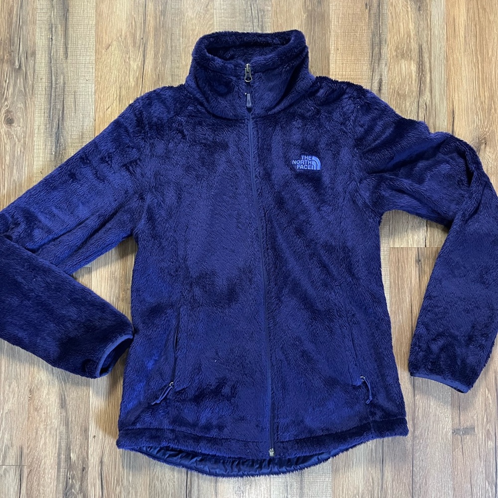 Purple NorthFace Zip up Sweatshirt
